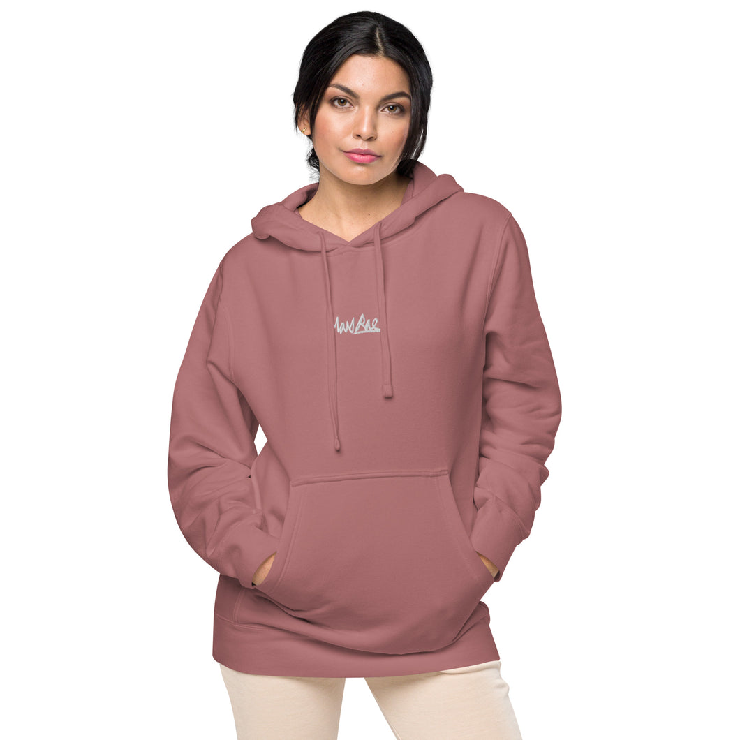 Logo Unisex pigment dyed hoodie